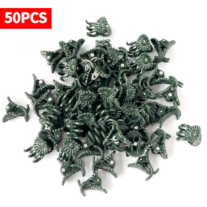 Vine Climbing Plastic - 50 clips de 5 garras verde