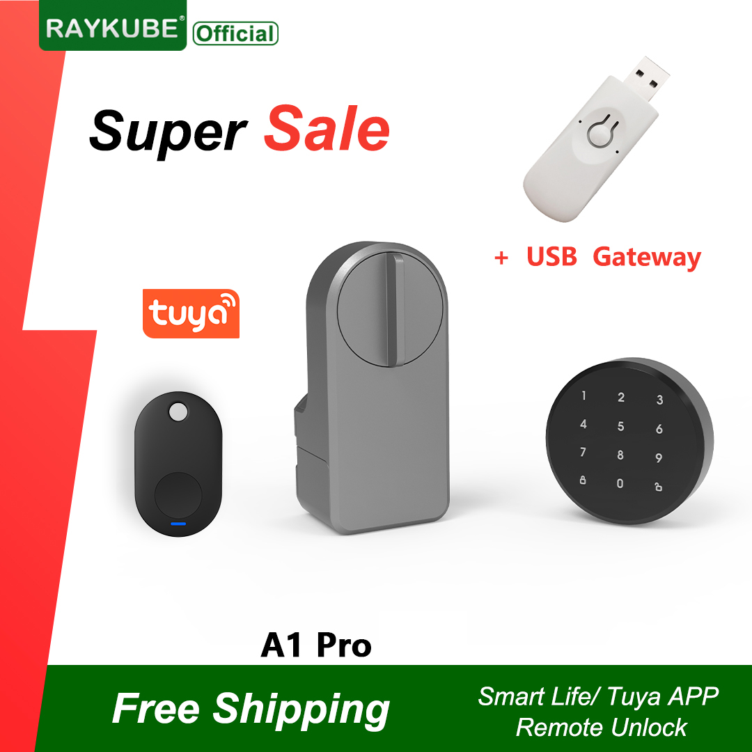 Glass Door Hinge - RAYKUBE A1 Pro Tuya BEL juego