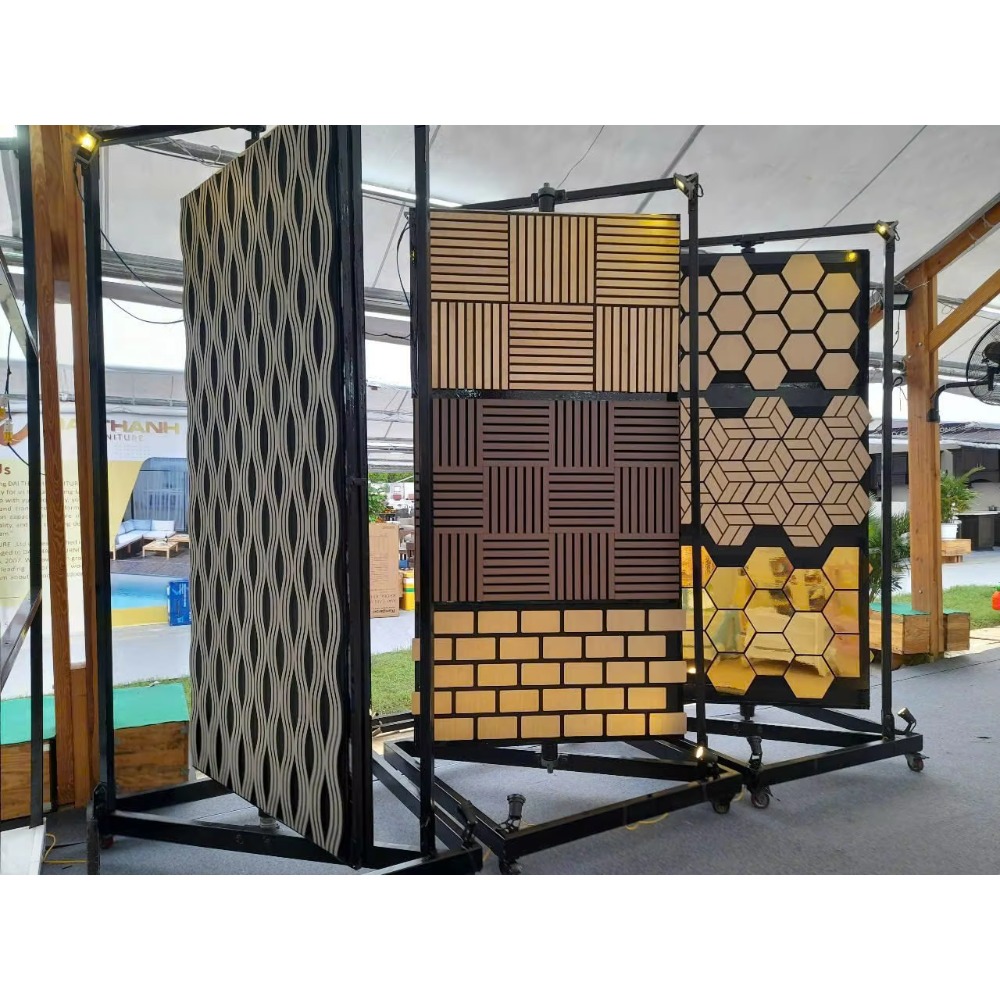Pvc Panel Background - Panel de Pared Ranurado con Revestimiento