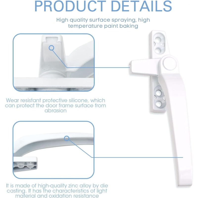 Manija de Cierre para Ventana  - Glass Door Hinge reseña y precio