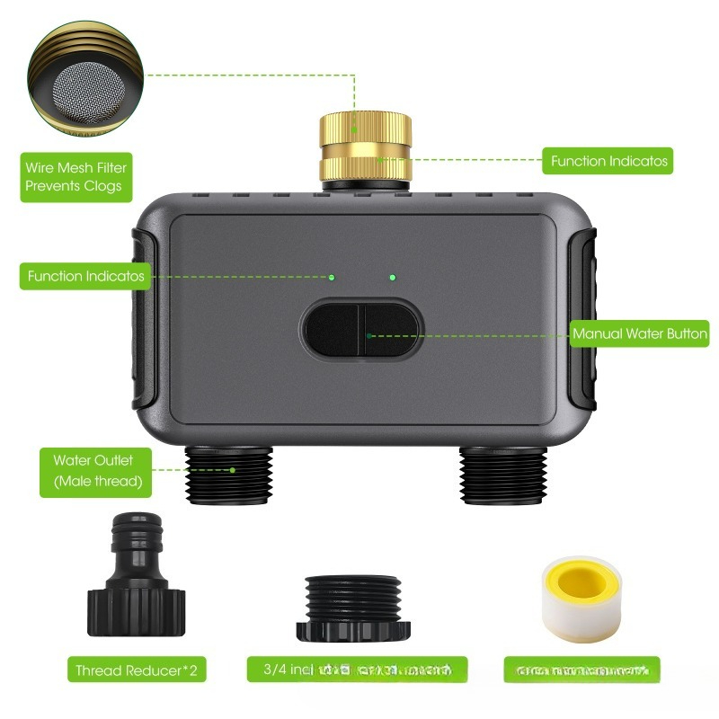 Temporizador de riego intelige - Timer Dual Outlet reseña y precio