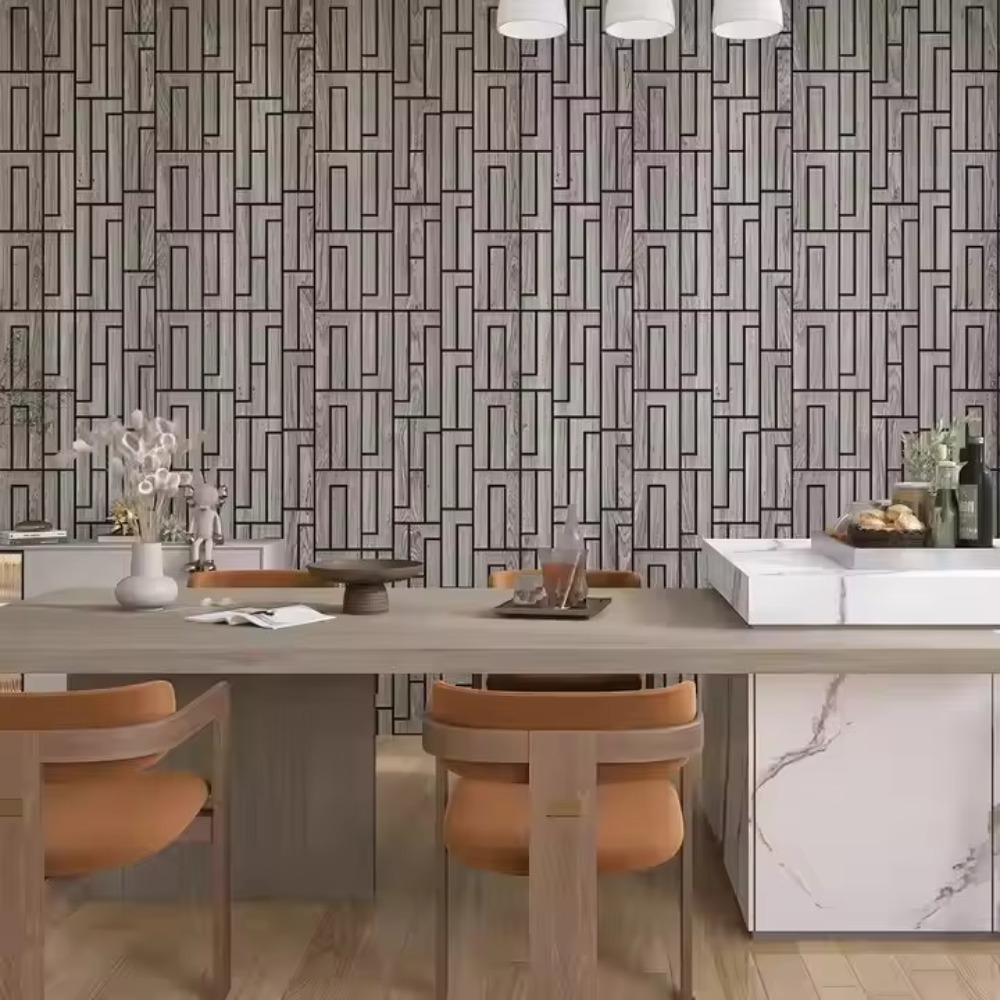 Panel de Pared Ranurado con Re - Pvc Panel Background reseña y precio